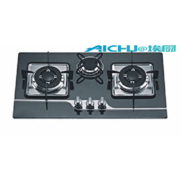 3 Burners 8MM Tempered Glass Gas Stove